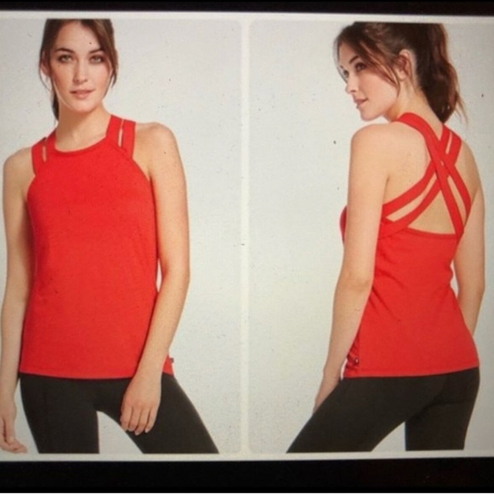 Women's Red Strappy Tank Top